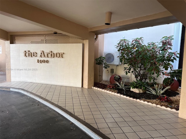 view of patio with ac unit