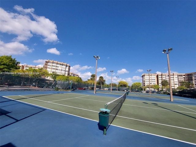 view of sport court