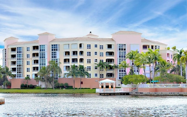 view of property featuring a water view