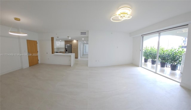 view of unfurnished living room