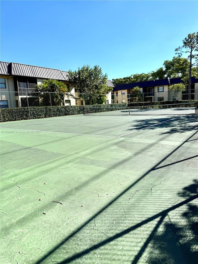 view of tennis court