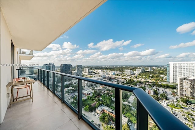 view of balcony