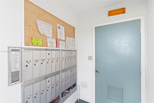 exterior space with mail boxes