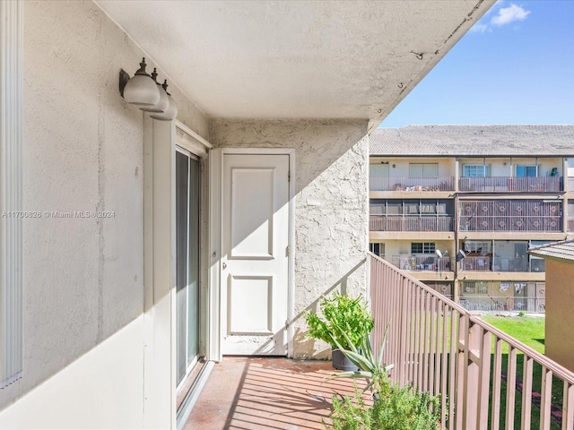 view of balcony