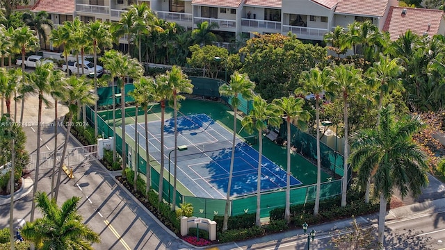 view of tennis court