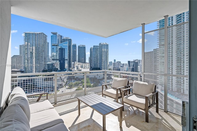 balcony with outdoor lounge area