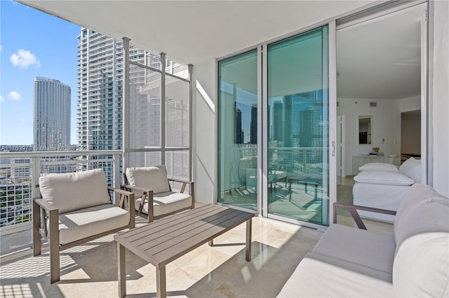 balcony with outdoor lounge area