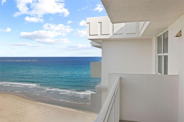 property view of water with a view of the beach