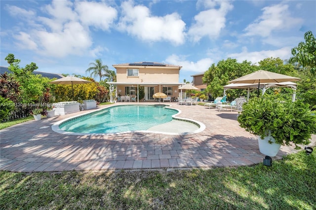 view of pool with a patio