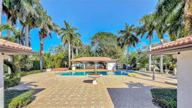 pool featuring a patio