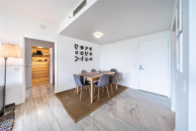 view of dining room