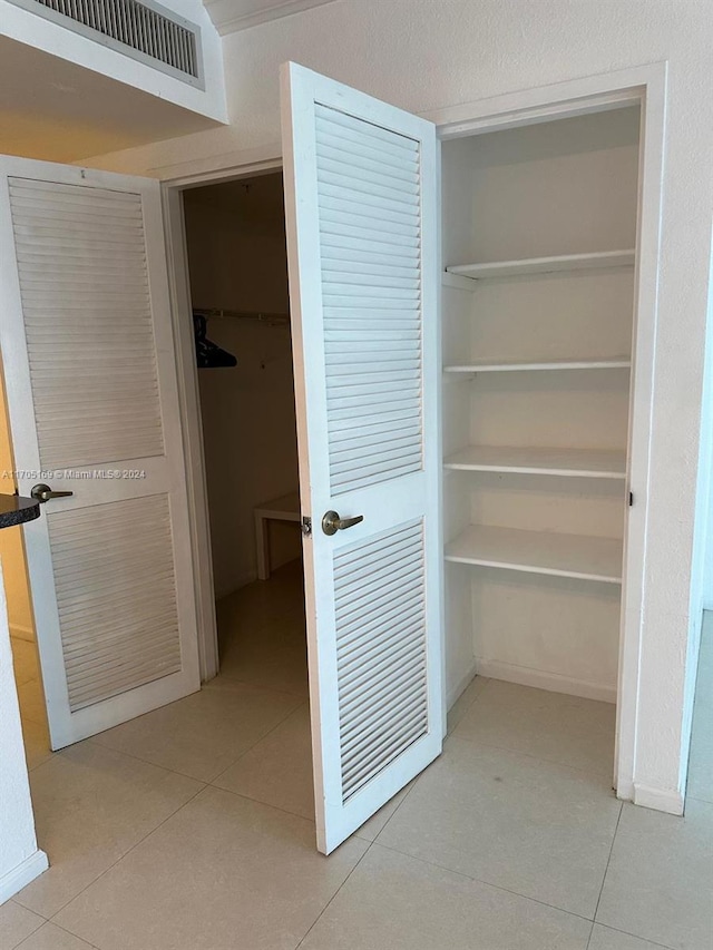 view of closet