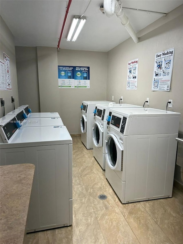 laundry room featuring washer and dryer