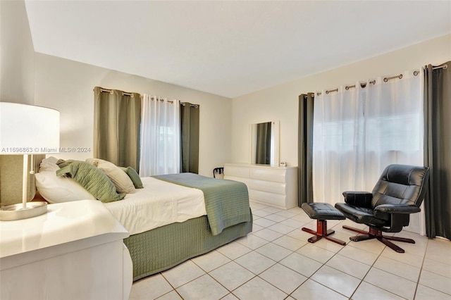 view of tiled bedroom