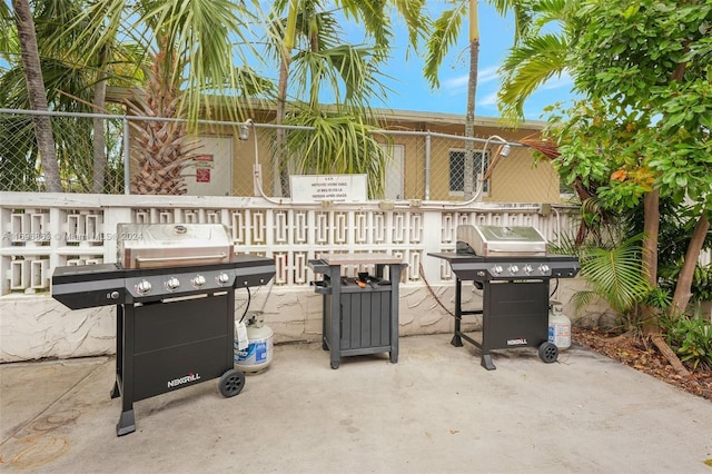 view of patio / terrace with grilling area