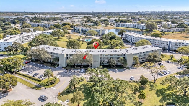 3029 Berkshire B 3029, Deerfield Beach, FL 33442 - aerial view with a water view and a view of city