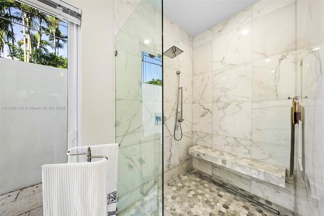 511 Madeira Ave, Coral Gables, FL 33134 - full bath featuring a marble finish shower