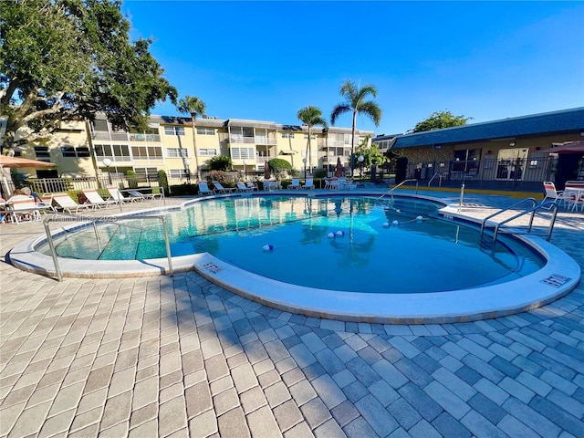 view of pool with a patio area