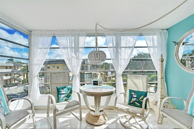 view of sunroom / solarium