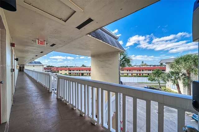 view of balcony