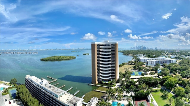 view of water feature