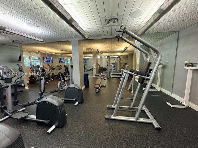 view of exercise room