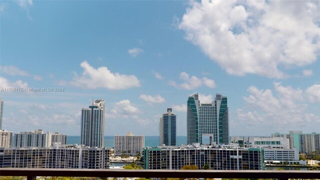 view of city with a water view