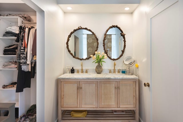 bathroom with vanity