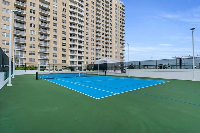 view of sport court featuring basketball court