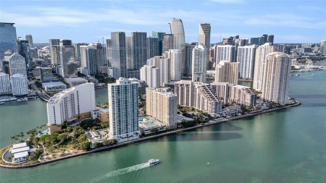 exterior space featuring a city view and a water view