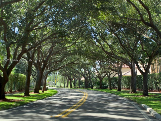 view of road