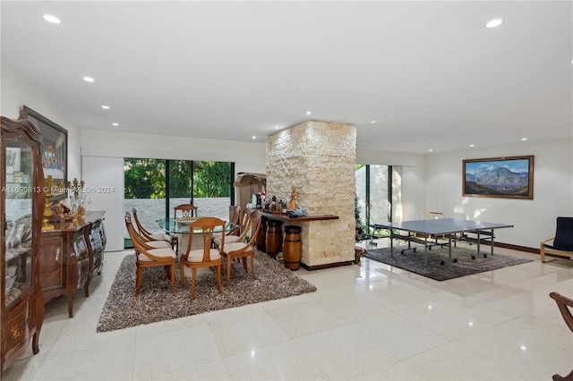 7001 Robles St, Coral Gables, FL 33143 - dining area featuring recessed lighting