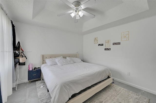 2011 SW 103rd Ter, Miramar, FL 33025 - bedroom featuring a textured ceiling and ceiling fan