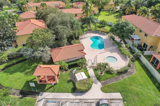 2011 SW 103rd Ter, Miramar, FL 33025 - aerial view of residential area with a pool area