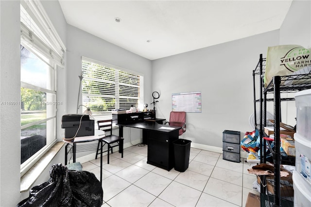 office space featuring a healthy amount of sunlight