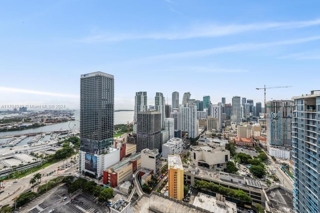 view of city featuring a water view