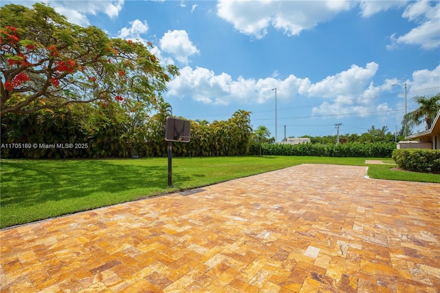 7720 SW 183rd Ter, Palmetto Bay, FL 33157 - view of patio with basketball court