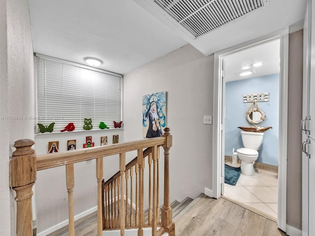 hallway featuring light hardwood / wood-style floors