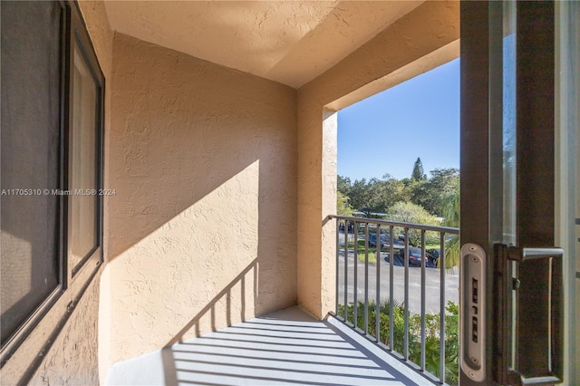 view of balcony