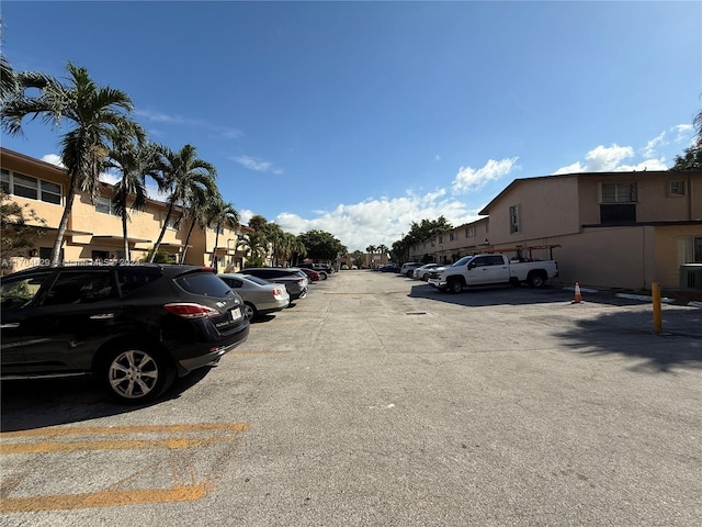 view of parking / parking lot