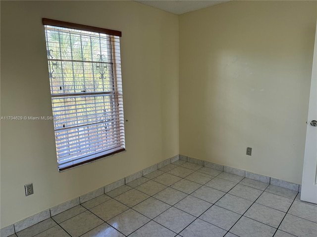 view of tiled empty room