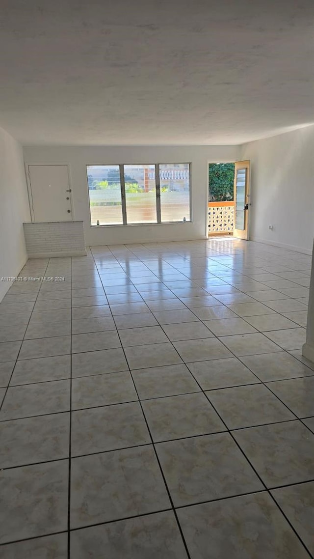 view of tiled empty room