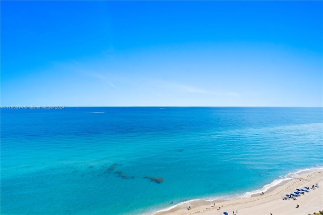 property view of water with a view of the beach