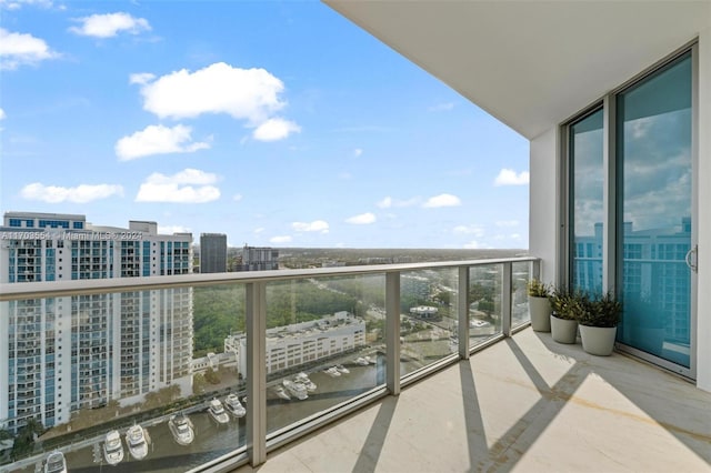 view of balcony