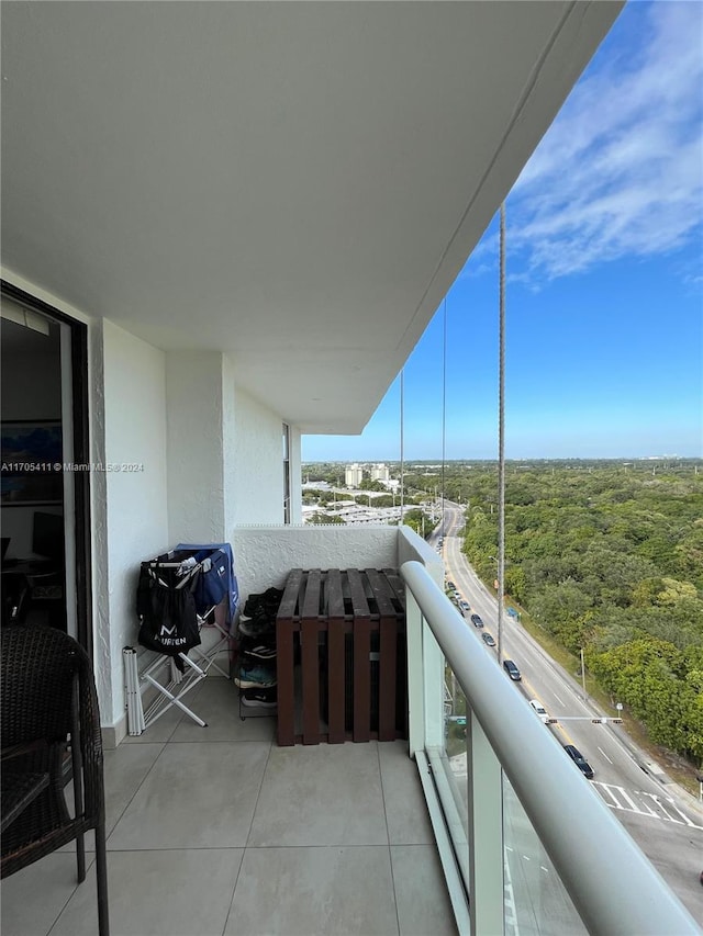 view of balcony