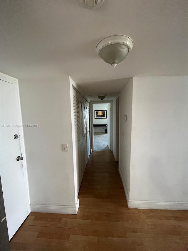 13499 Biscayne Blvd Unit 1601, North Miami, FL 33181 - corridor with wood finished floors and baseboards