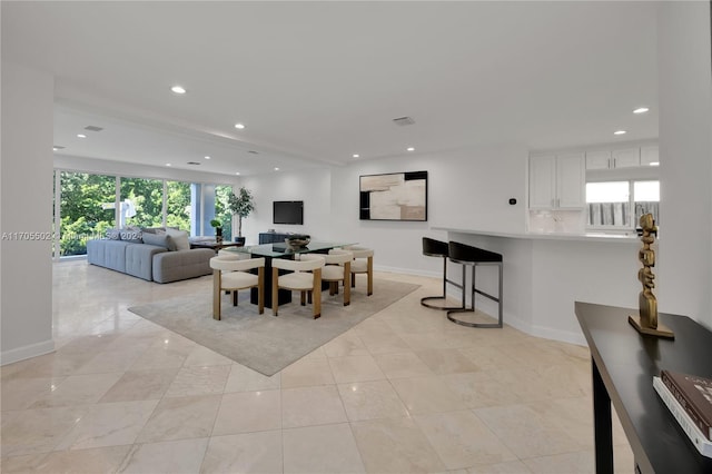 view of dining room