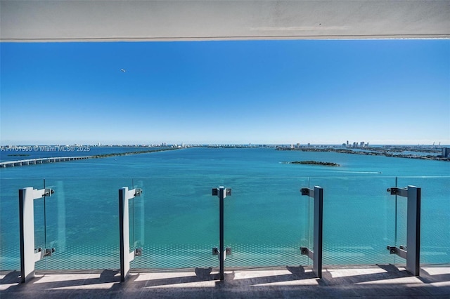 view of water feature