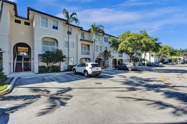 view of street with curbs