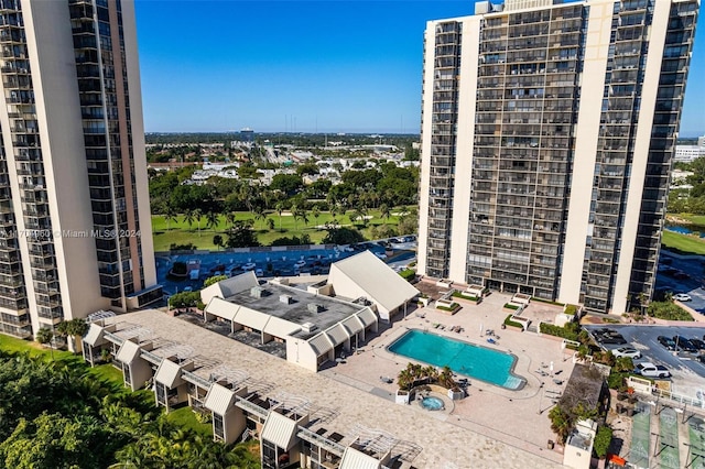 birds eye view of property